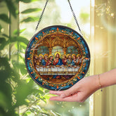 The Last Supper Suncatcher: Christian Religious Window Decor